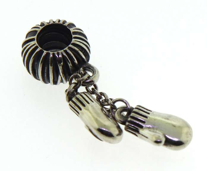 Endearing Silver Pandora Winter Mittens Charm