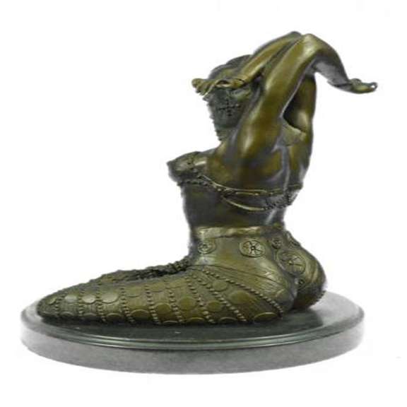 Lady Yoga Meditation Bronze Sculpture