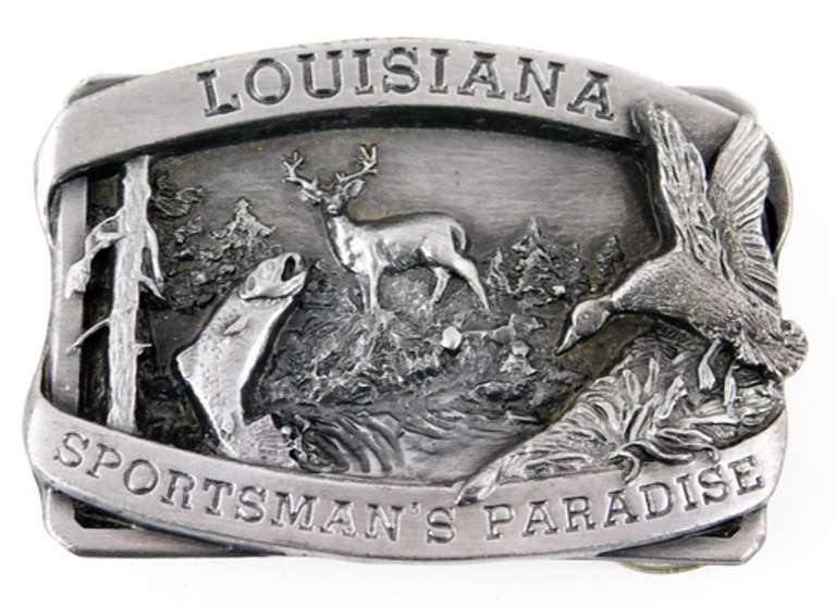 Louisiana Sportsman's Paradise Siskiyou Belt Buckle