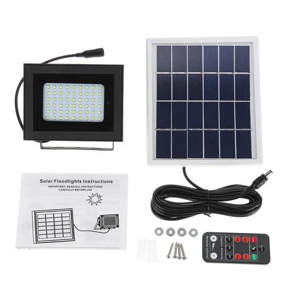 400LM 54 LED Solar Panel Flood Light Spotlight