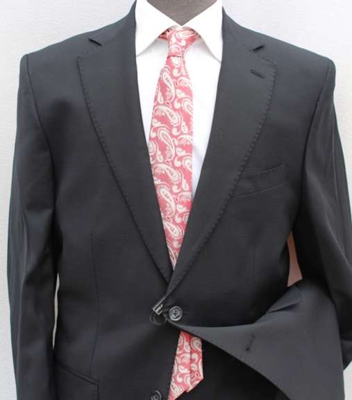 Super Fine Quality Black Color Italian Suit By Galante