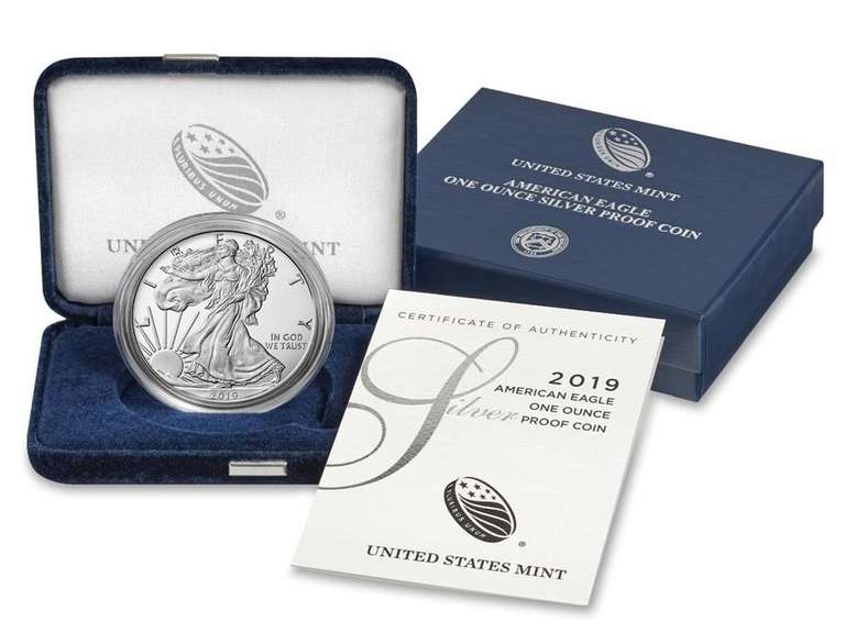 2019 Proof Silver Eagle, OGP