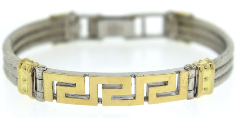 Greek Key & Cable Style Bracelet