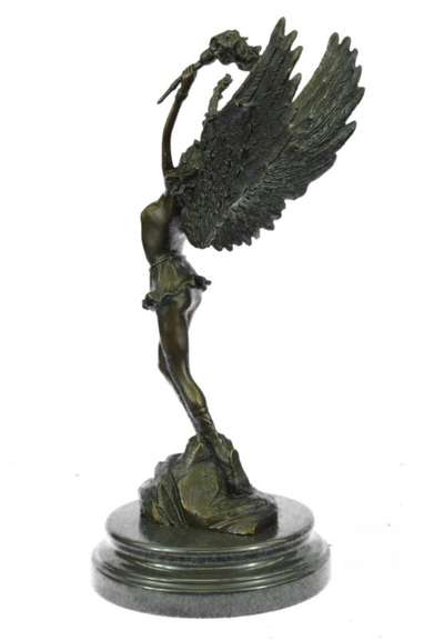An angel stands boldly