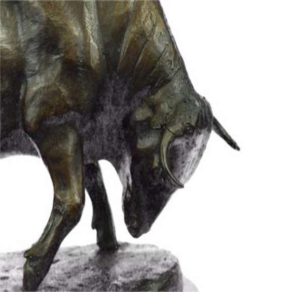 Stock Market Bull Bronze Sculpture