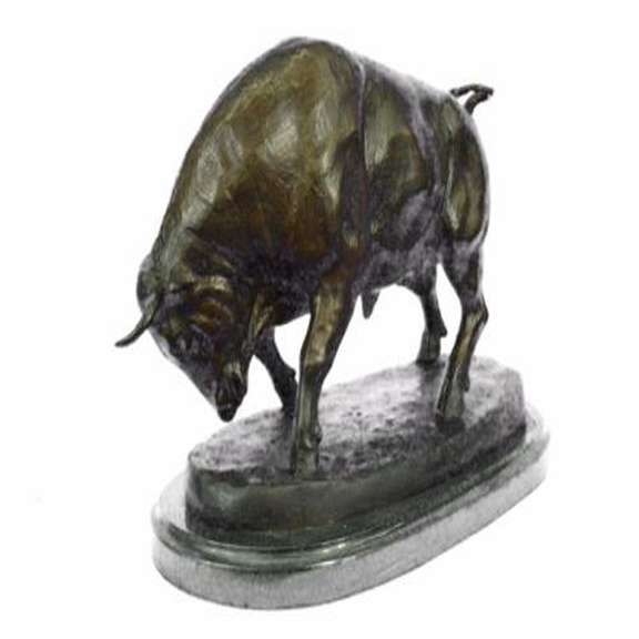 Stock Market Bull Bronze Sculpture