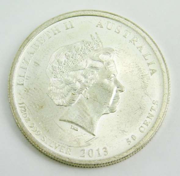 1/2 Oz .999 Silver Australian-American 2013 Coin