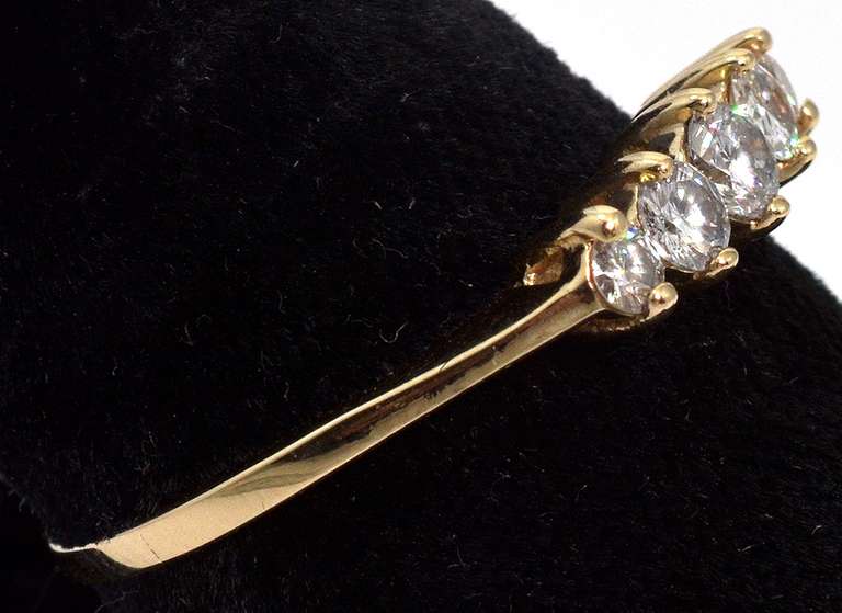 Dainty 5-Stone Diamond Ring in 14KT Yellow Gold