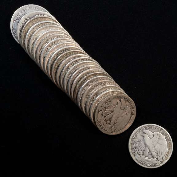 23  Assorted Walking Liberty Halves