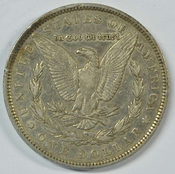 Sharp 1892-P Morgan Silver Dollar. Semi-key date