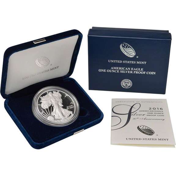 2016 Proof Silver Eagle, OGP
