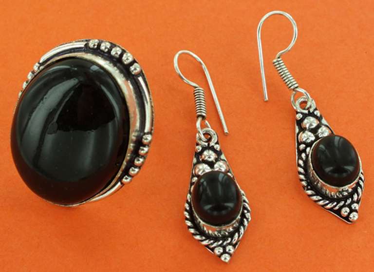 Silver and Natural Stone