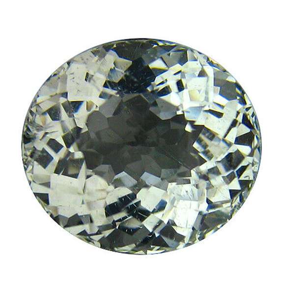 Blazing 6.48ct unheated diamond white Beryl