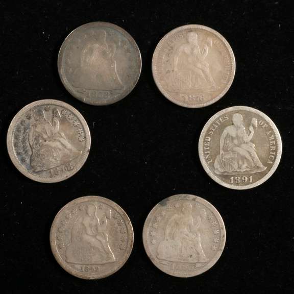 6 Seated Dimes