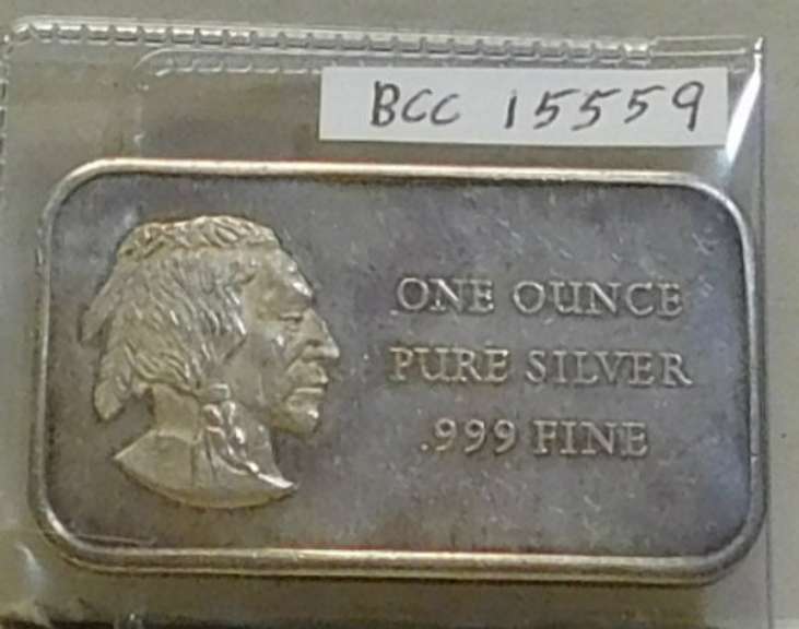 1 oz Sil Ingot Indian