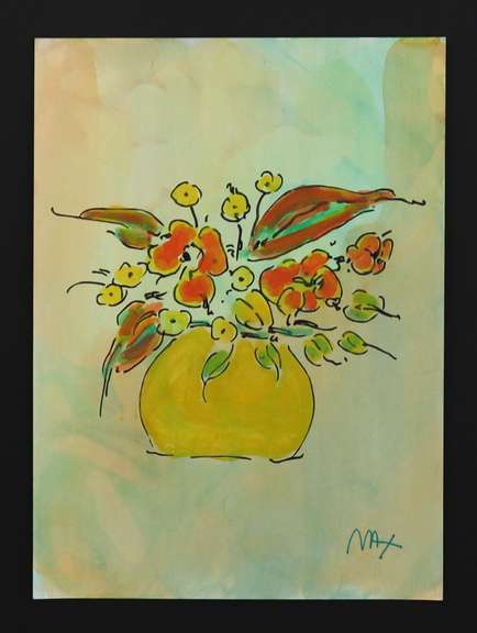 PETER MAX FLOWER VASE