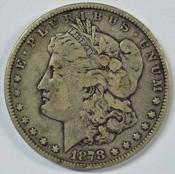 Scarce 1878-P 8TF Morgan Silver Dollar