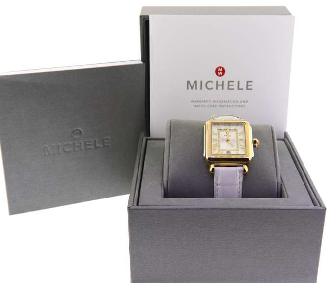 Michelle Deco Madison Two Tone Diamond Dial Watch