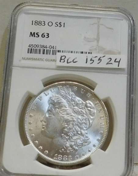 1883-O Morgan Dol NGC MS-63