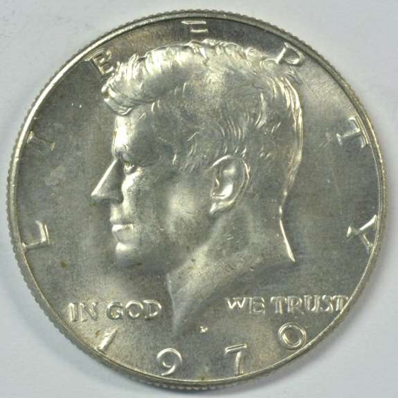 Superb Gem BU 1970-D Kennedy Half Dollar