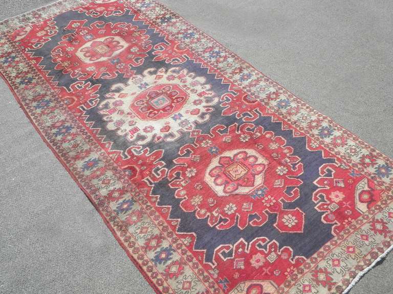 Semi Antique Persian Kurdish 10.0x4.5