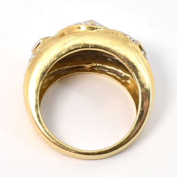 Sparkling Dome of Diamonds Ring