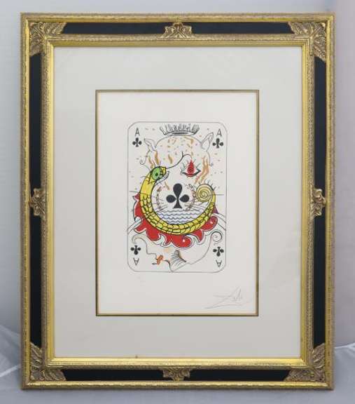 SALVADOR DALI ACE OF CLUBS 1972