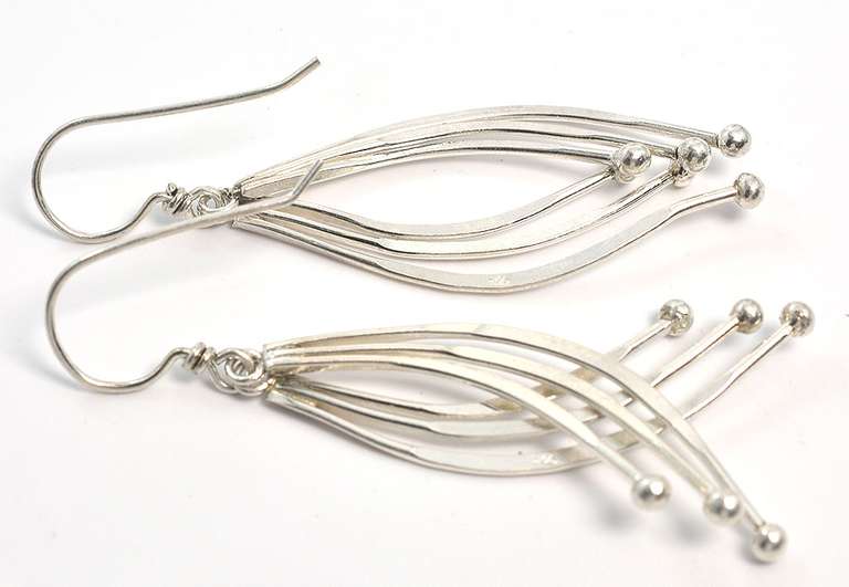 Fun Dangle Earrings in Sterling Silver