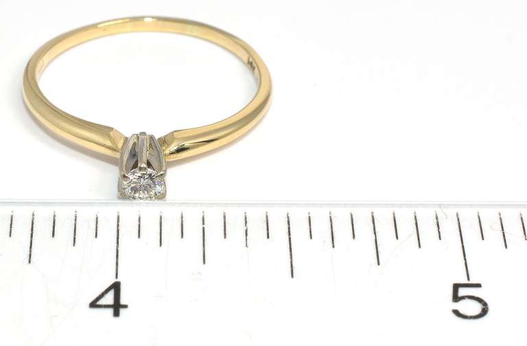 Diamond Solitaire Ring in 14KT
