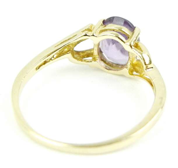 Vintage 14K Amethyst Ring, Size 6.5