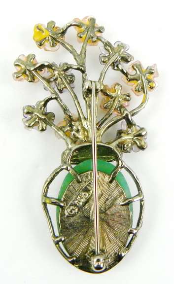 Vintage 1950's Swoboda Gemstone Brooch