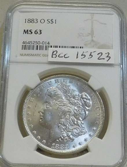 1883-O Morgan Dol NGC MS-63