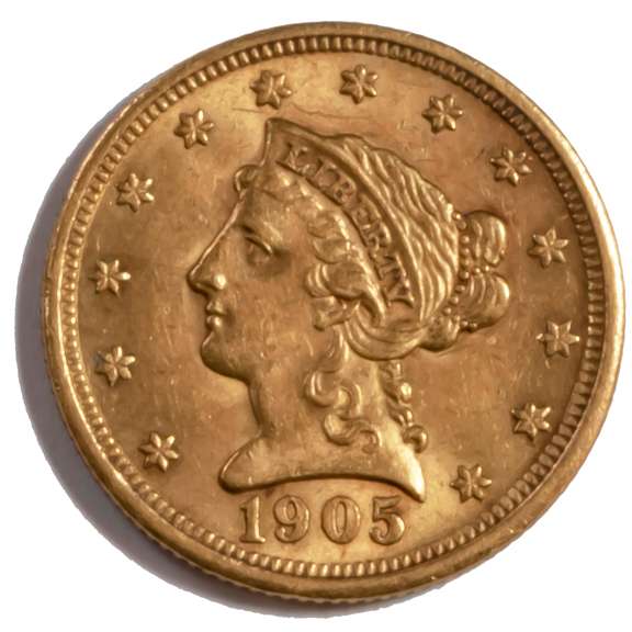 1905 Liberty US Gold Quarter Eagle