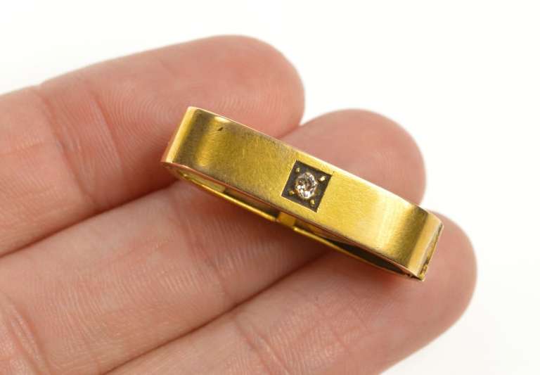 14K Yellow Gold Retro Emerald Criss Cross Geometric Statement Ring