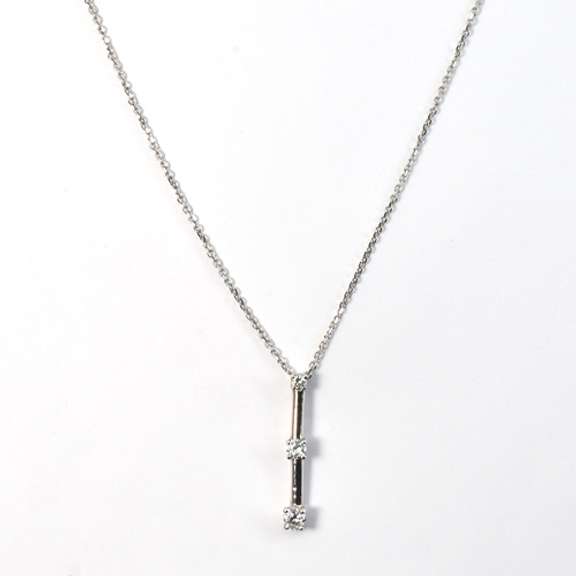 Suave Diamond Pendant Necklace in 14K White Gold