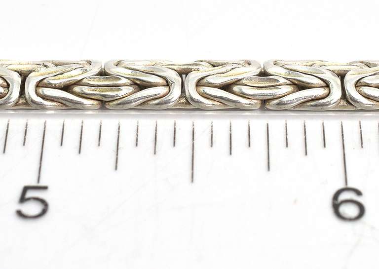 Woven Style Sterling Silver Bracelet
