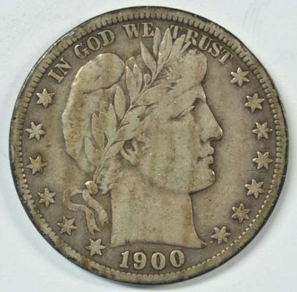 Sharp 1900-S Barber Half Dollar. Full Liberty