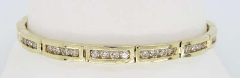 3.00 Carat Channel Set Diamond Bracelet