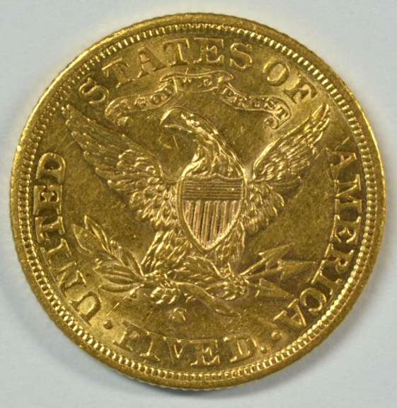 Flashy BU 1901-S US $5 Liberty Gold Piece