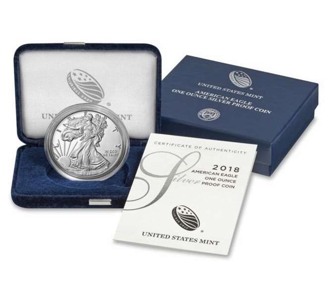 2018 Proof Silver Eagle, OGP