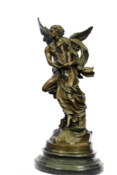 Bouguereau Lovely Sculpture of a Romantic Couple Bronze Sculpture
