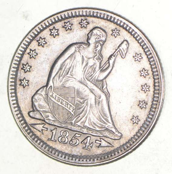 1854 Seated Liberty Quarter