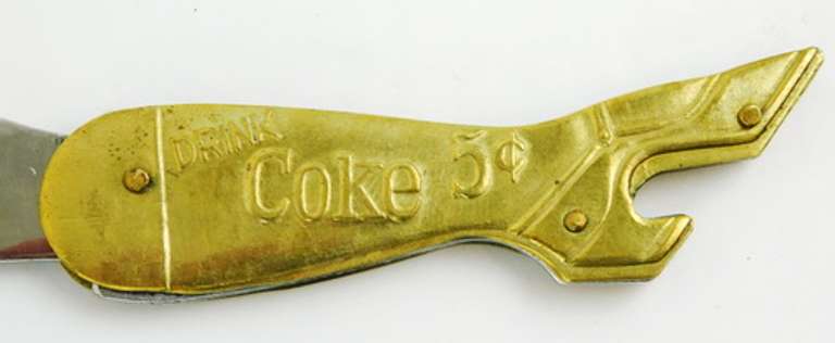 Coca-Cola Figural Single Blade Pocket Knife