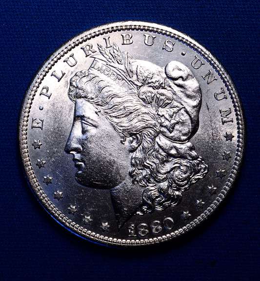 AU++ 1880-S Morgan Silver Dollar