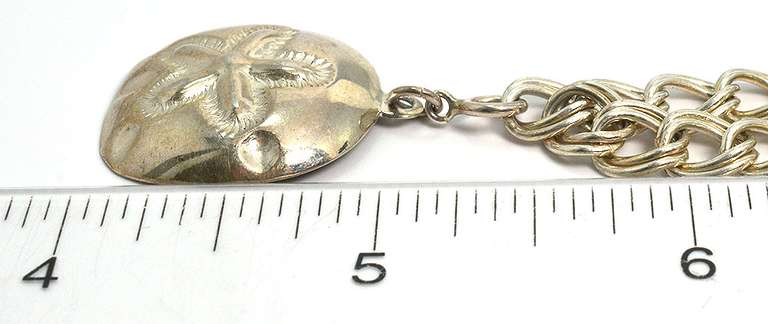 Sterling Charm Bracelet with a Sand Dollar