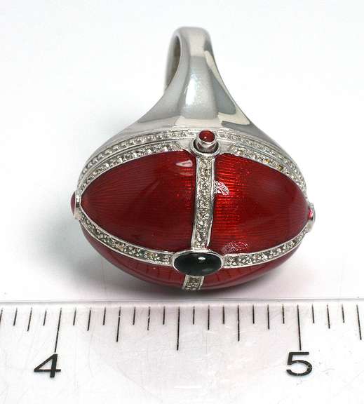 Pill Box Ring in Sterling Silver