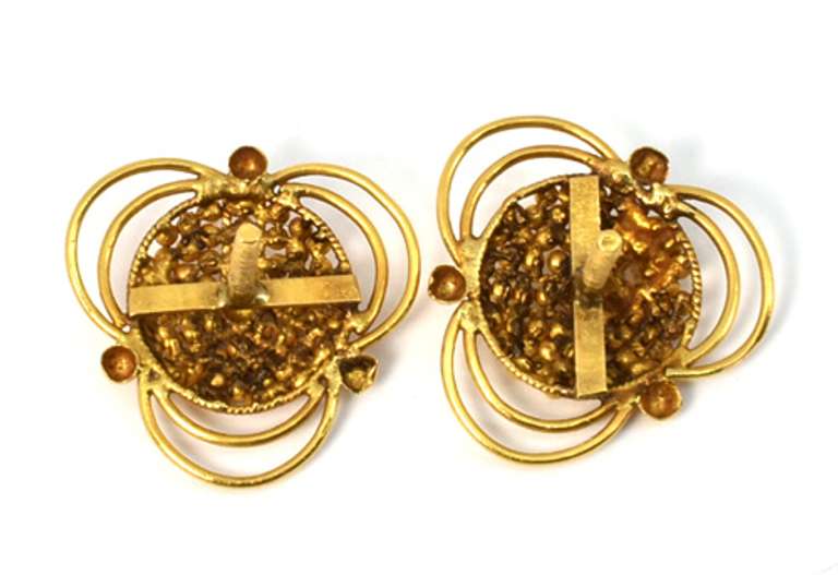 Ornate 21k Earrings