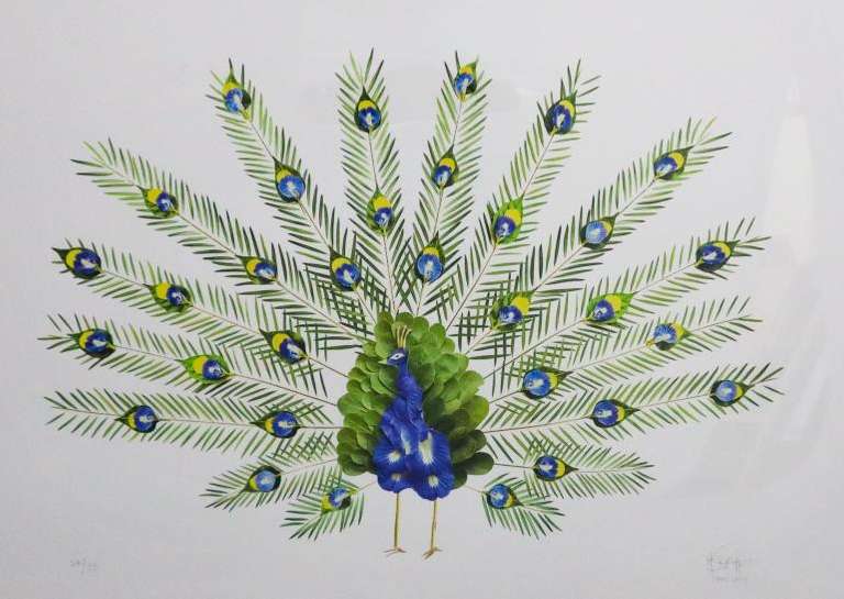 RED HONG LI PEACOCK 2014  HONG LI PEACOCK