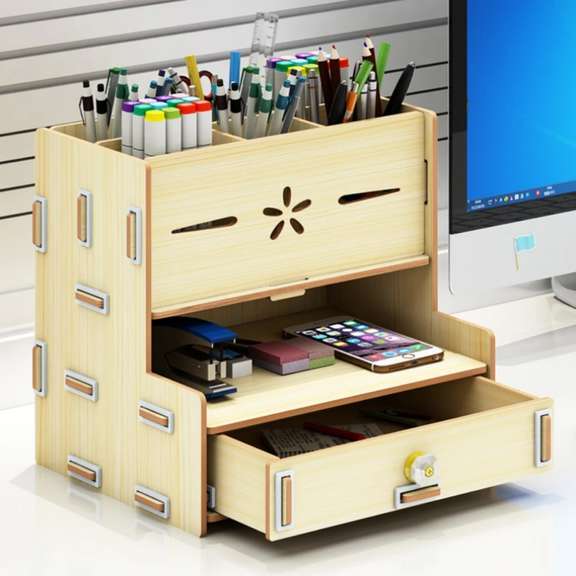 Storage Box Desk Personalized Decoration Wooden