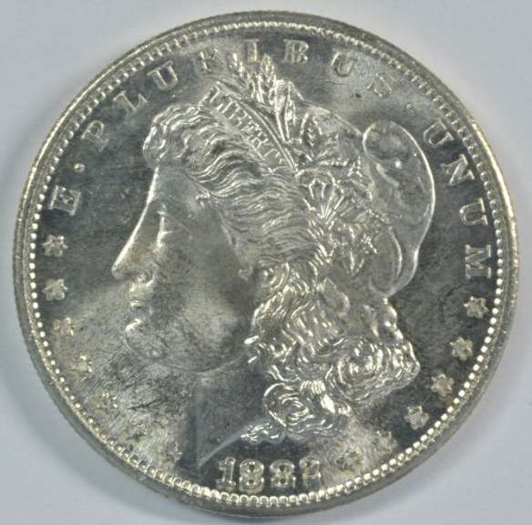 Solid Gem BU 1882-S Morgan Silver Dollar. Real nice